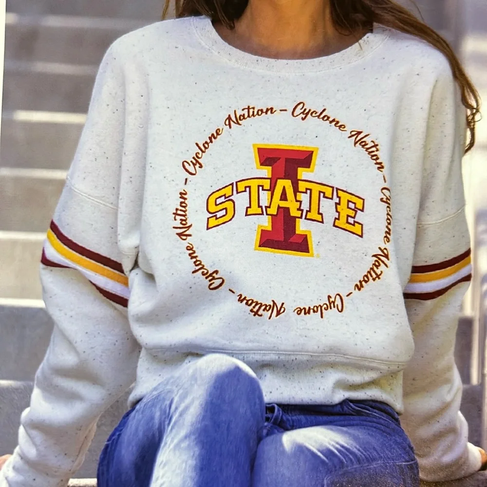 Iowa State cyclones women’s medium new sweatshirt speckled - Picture 1 of 8
